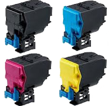 KONICA / MINOLTA 4750 High Yield Laser Toner Cartridge Set Black Cyan Yellow Magenta