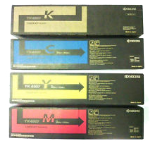 ~Brand New Original Kyocera Mita TK-8307 Laser Toner Cartridge Set Black Cyan Magenta Yellow