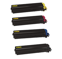 KYOCERA / MITA TK-512 Laser Toner Cartridge Set Black Cyan Yellow Magenta