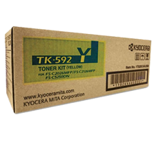 Brand New Original Kyocera / Mita TK-592Y Laser Toner Cartridge Yellow
