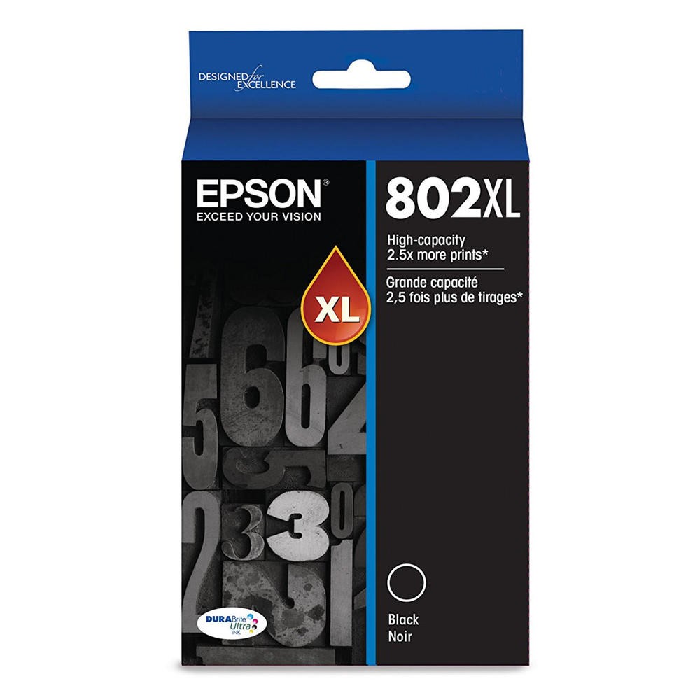 Brand New Original Epson T802XL120-S INK / INKJET Cartridge Black