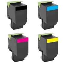 LEXMARK 701X Laser Toner Cartridge Extra High Yield Set Black Cyan Magenta Yellow