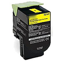 LEXMARK 70C1HY0 High Yield Laser Toner Cartridge Yellow