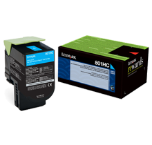 Lexmark 80C1HC0 Laser Toner Cartridge Cyan