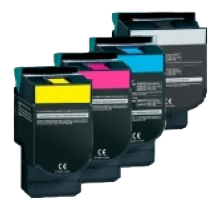 LEXMARK / IBM C540 High Yield Laser Toner Cartridge Set Black Cyan Magenta Yellow