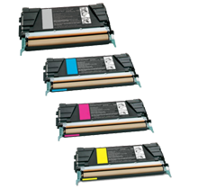 LEXMARK C736 Laser Toner Cartridge Set Black Cyan Magenta Yellow