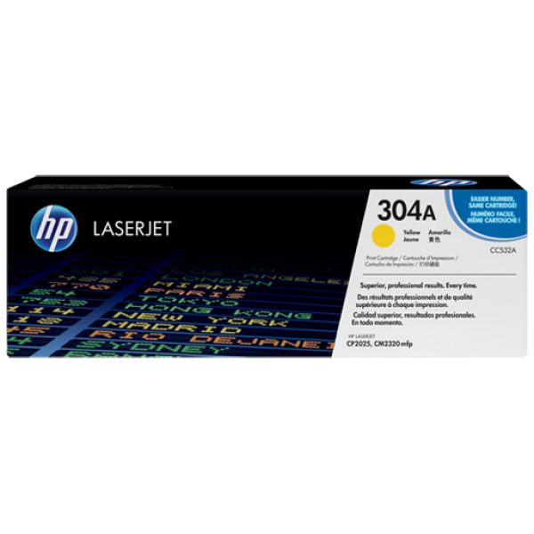 ~Brand New Original HP CC532A Laser Toner Cartridge Yellow