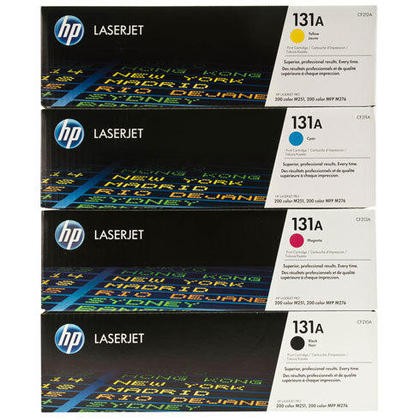 Brand New Original HP 131A Laser Toner Cartridge Set Black Cyan Yellow Magenta High Yield