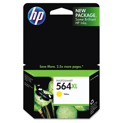 Brand New Original HP CB325WN (564XL) INK / INKJET Cartridge Yellow