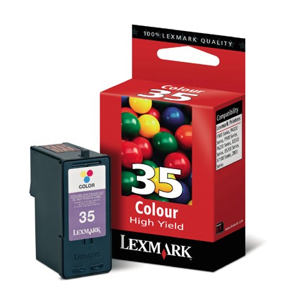 LEXMARK 18C0035 High Yield INK / INKJET Cartridge Tri-Color