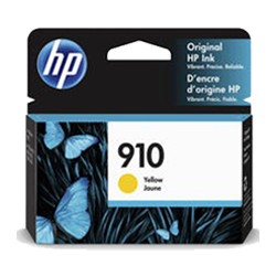 Brand New Original HP OEM-3YL60AN (910) Yellow Ink / Inkjet Cartridge