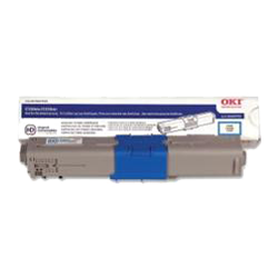 Brand New Original Okidata 46508703 Laser Toner Cartridge Cyan 