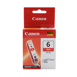 Brand New Original Canon BCI6R Ink / Inkjet Cartridge Red