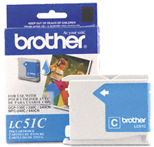 ~Brand New Original BROTHER LC51C INK / INKJET Cartridge Cyan
