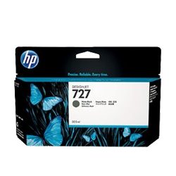 Brand New Original HP C1Q12A (727) High Yield Ink/Inkjet Cartridge Matte Black (300 Ml)