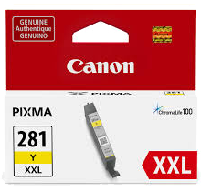 ~Brand New Original OEM-CANON 1982C001 (PGI-281XXL) Super High Yield INK / INKJET Cartridge Yellow