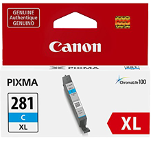 ~Brand New Original OEM-CANON 2034C001 (PGI-281XL) High Yield INK / INKJET Cartridge Cyan