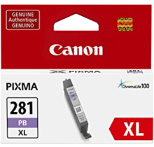 ~Brand New Original OEM-CANON 2038C001 (PGI-281XL) High Yield INK / INKJET Cartridge Photo Blue