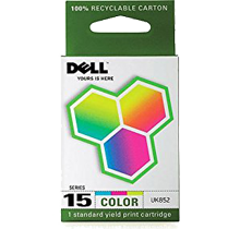 ~Brand New Original OEM-DELL UK852 Series 15 INK / INKJET Cartridge Color
