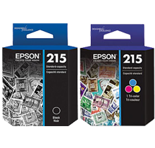 ~Brand New Original OEM-EPSON T215 (T215120 / T215530) INK / INKJET Cartridge Combo Pack Black Tri-Color
