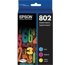 Brand New Original OEM-EPSON T802520 INK / INKJET Color Multi Pack Cyan Magenta Yellow