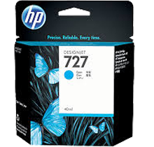 Brand New Original HP B3P13A (727) Ink/Inkjet Cartridge Cyan (40 ML)
