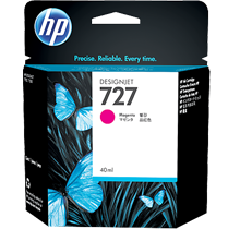 Brand New Original HP B3P14A (727) Ink/Inkjet Cartridge Magenta (40 ML)