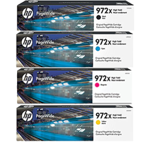 ~Brand New Original HP 972X High Yield INK / INKJET Cartridge Set Black Cyan Magenta Yellow