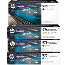 ~Brand New Original HP 976Y Extra High Yield INK / INKJET Cartridge Set Black Cyan Magenta Yellow