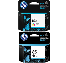 ~Brand New OEM Original HP N9K01AN / N9K02AN (#65) INK / INKJET Cartridge Combo Pack Black Tri-Color