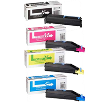 ~Brand New Original OEM KYOCERA / MITA TK-867 Laser Toner Cartridge Set Black Yellow Magenta Cyan