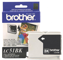 ~Brand New Original BROTHER LC51BK INK / INKJET Cartridge Black