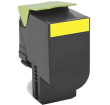 Lexmark 80C1SY0 Laser Toner Cartridge Yellow