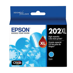 Brand New Original OEM-Epson T202XL220 (202) High Yield Cyan INK / INKJET Cartridge