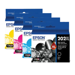 Brand New Original OEM-Epson T202XL (202) High Yield INK / INKJET Cartridge Set Black Cyan Magenta Yellow
