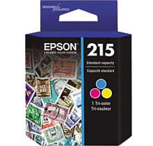 ~Brand New Original EPSON T215530 (215) OEM INK / INKJET Cartridge Ultra Tri-Color