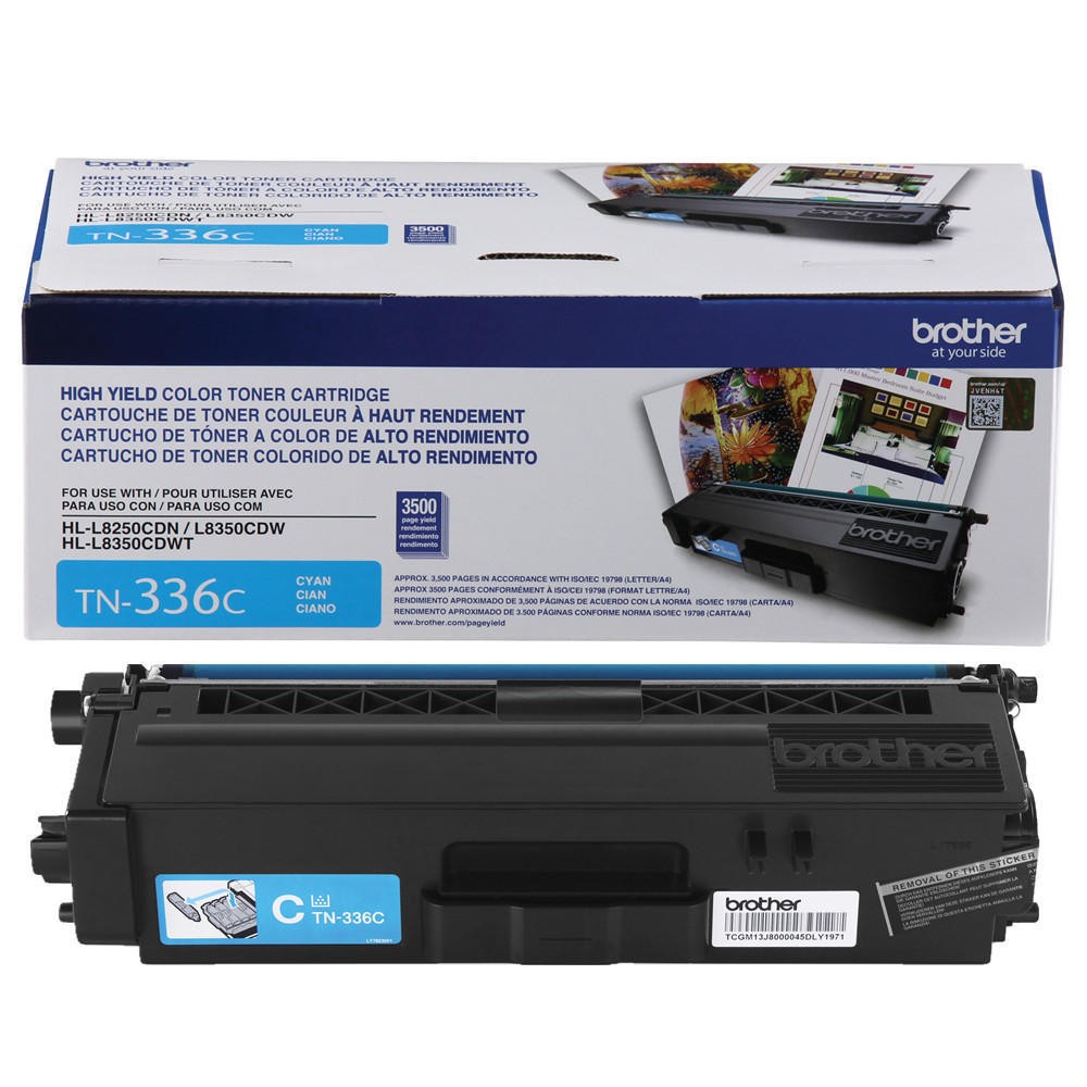 ~Brand New Original OEM BROTHER TN336C High Yield Laser Toner Cartridge Cyan