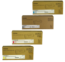 Brand New Original TOSHIBA TFC34 Laser Toner Cartridge Set Black Cyan Magenta Yellow