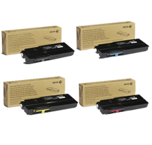 ~Brand New Original XEROX C400 / C405 High Yield Laser Toner Cartridge Set Black Cyan Magenta Yellow