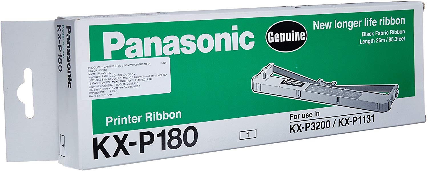 PANASONIC KX-P180 RIBBON Cartridge (6 Per box)