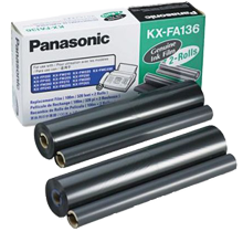 ~Brand New Original PANASONIC KX-FA136 RIBBON Cartridge 2 Rolls