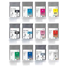 CANON PFI-101 INK / INKJET Cartridge Set Black Matte Black Cyan Magenta Yellow Gray Photo Gray Green Red Blue Photo Cyan Photo Magenta