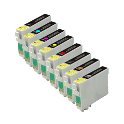 EPSON T159 INK / INKJET Cartridge SET High Yield Ultra Chrome 8 Cartridges (Black Cyan Yellow Magenta Optimizer Red Orange Matte Black)