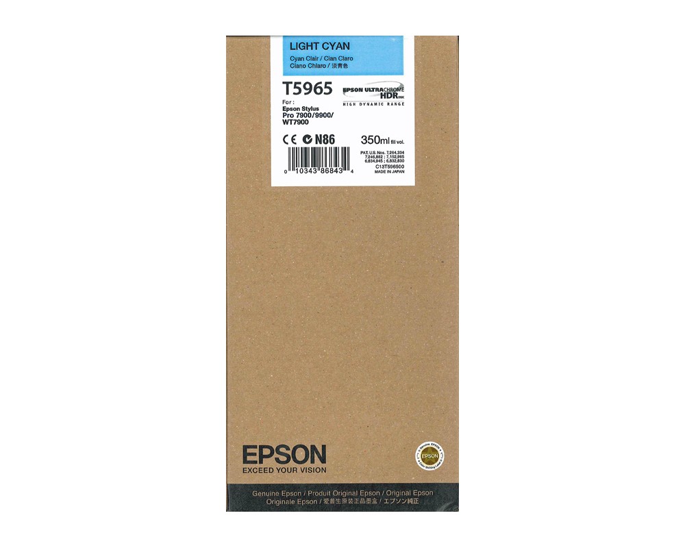 Original EPSON T596500 INK / INKJET Cartridge Light Cyan