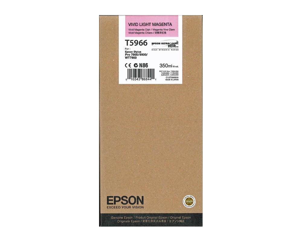 ~Brand New Original EPSON T596600 INK / INKJET Cartridge Vivid Light Magenta