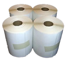 4x 6 thermal transfer paper labels, round corners, perf between labels , permanent adhesive, 4000/box, 1000 labels/roll, 4 rolls/box