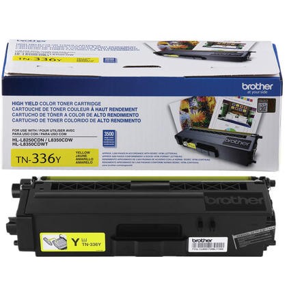 ~Brand New Original OEM BROTHER TN336Y High Yield Laser Toner Cartridge Yellow