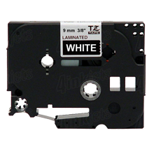 BROTHER P-Touch Label Tape TZE-325 - 0.35" x 26' White on Black