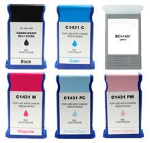 Canon W6400 Set INK / INKJET Cartridge Black Cyan Magenta Photo Cyan / Light Cyan Photo Magenta / Light Magenta Yellow