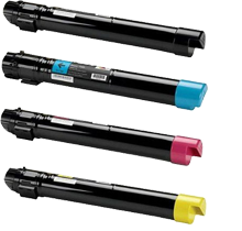 XEROX 7800 Laser Toner Cartridge Set Black Cyan Yellow Magenta High Yield